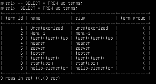Query-Analiys MySQL